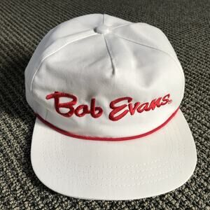 Bob Evans OSFA Adjustable‎ Hat White